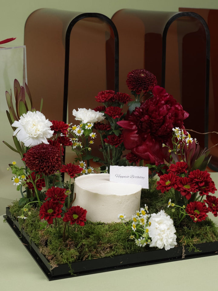 Crimson Garden - Twenty Three Flowers & Chocolate