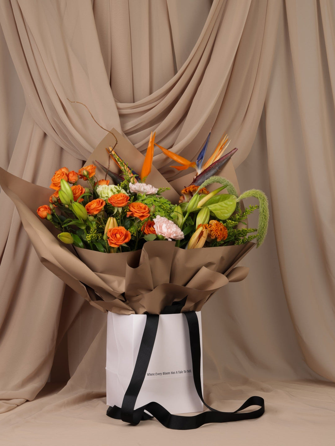 Desert Sunrise Bouquet - Twenty Three Flowers & Chocolate