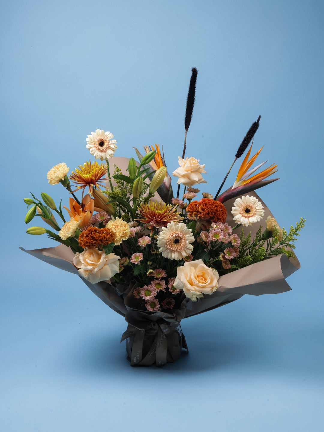 Golden Harvest Bouquet - Twenty Three Flowers & Chocolate