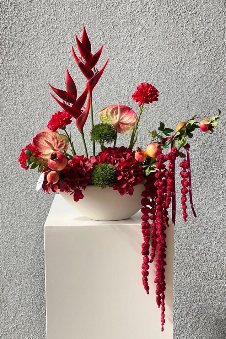 Marron Vase - Twenty Three Flowers & Chocolate