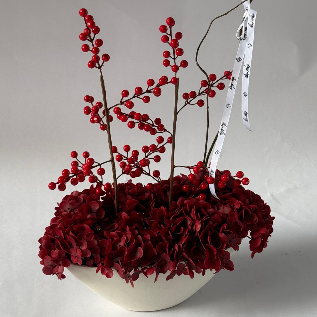 Marron Vase - Twenty Three Flowers & Chocolate