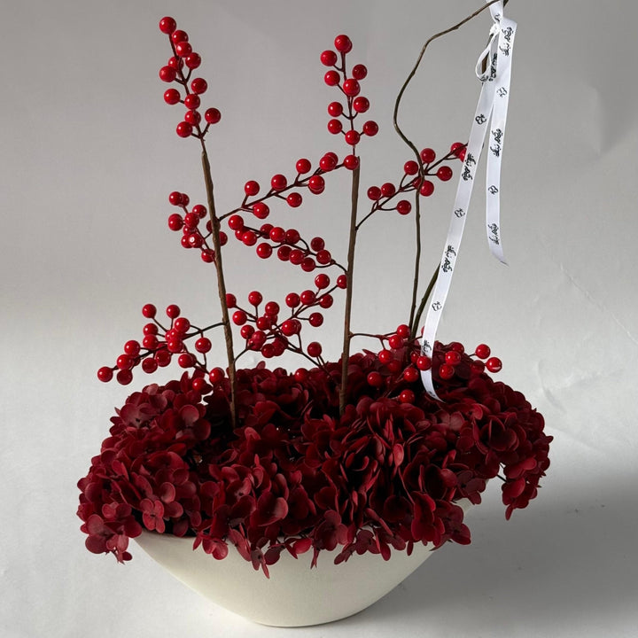 Marron Vase - Twenty Three Flowers & Chocolate