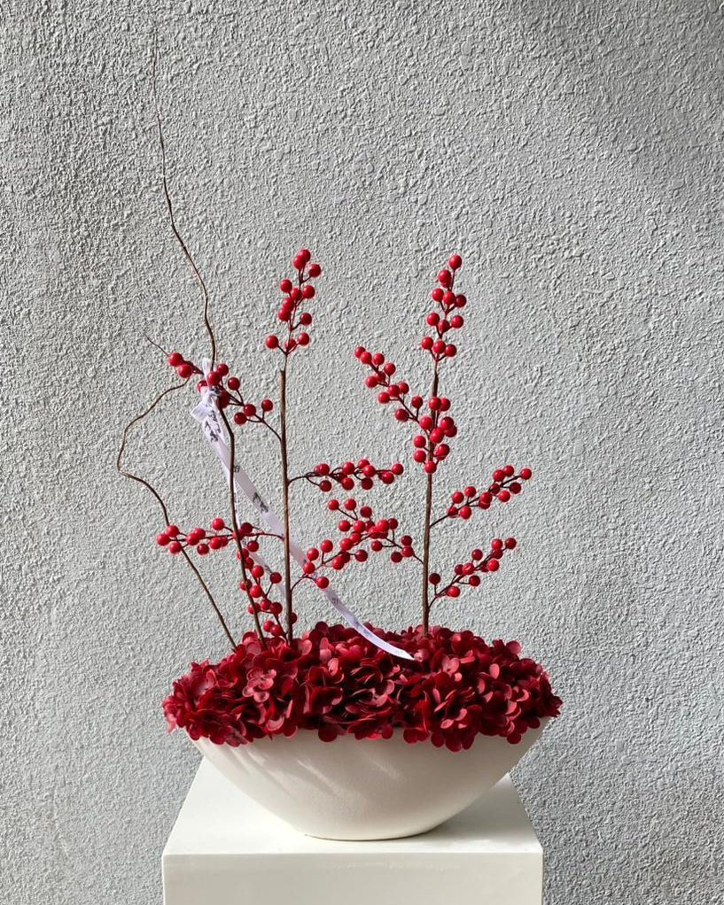 Marron Vase - Twenty Three Flowers & Chocolate