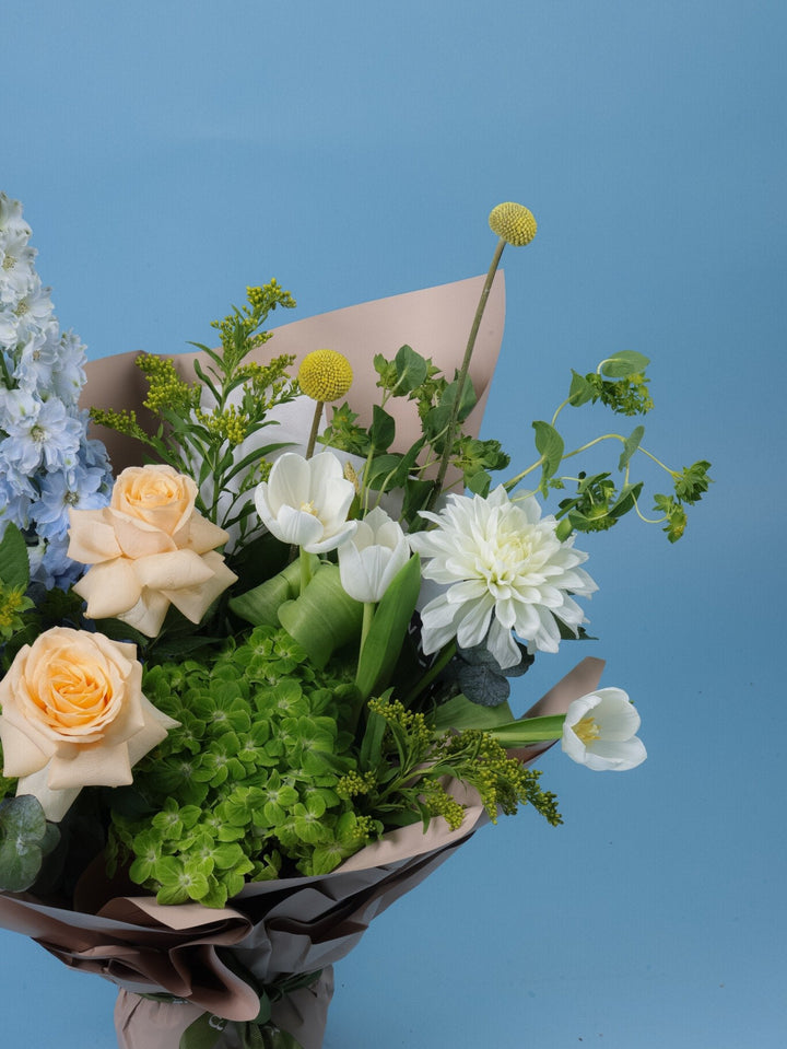 Morning Light Bouquet - Twenty Three Flowers & Chocolate