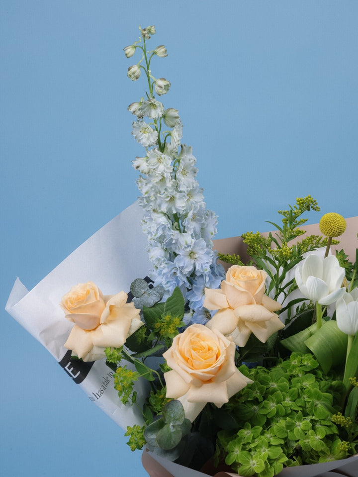 Morning Light Bouquet - Twenty Three Flowers & Chocolate