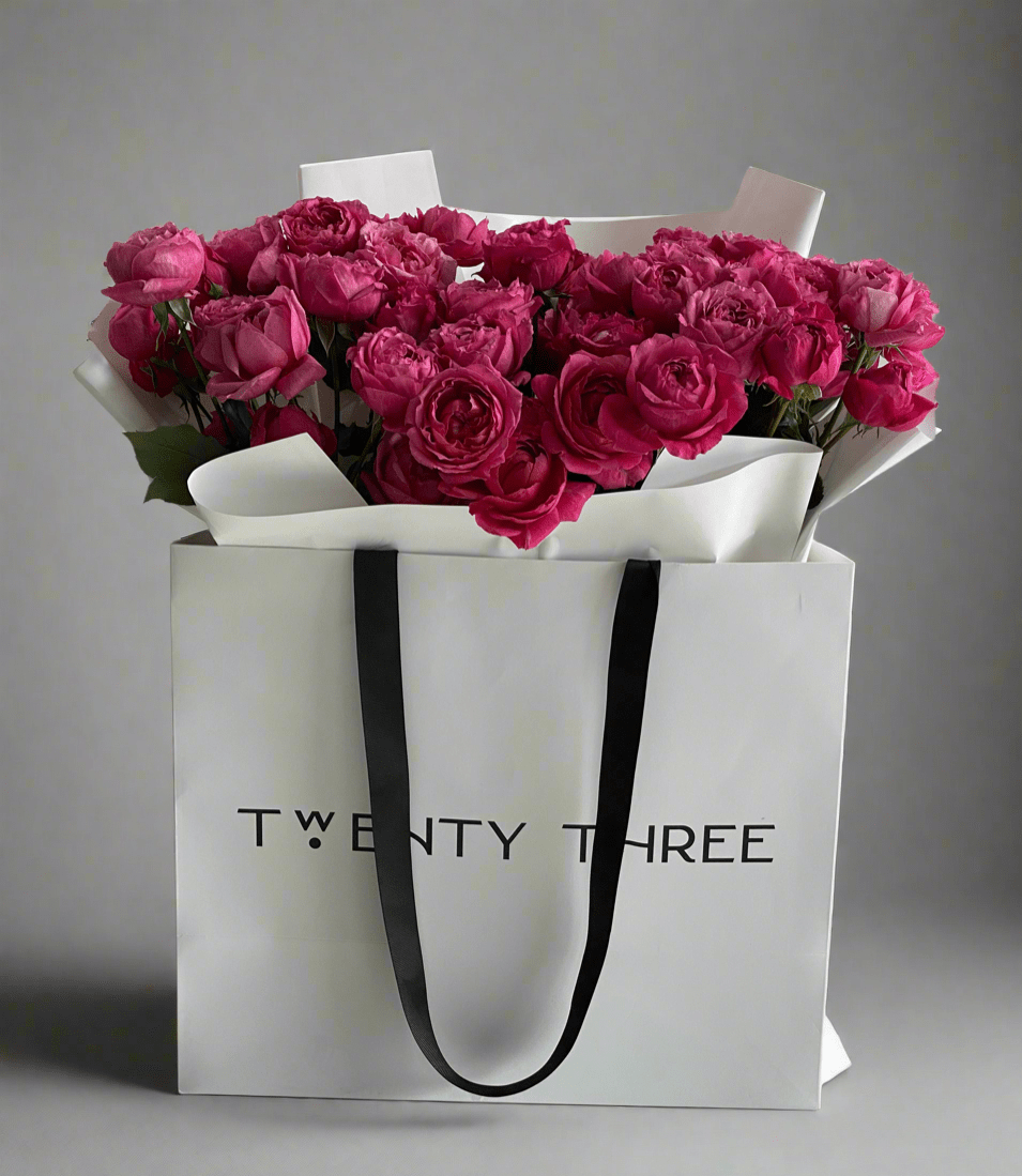 Rosy Affair Bouquet - Twenty Three Flowers & Chocolate