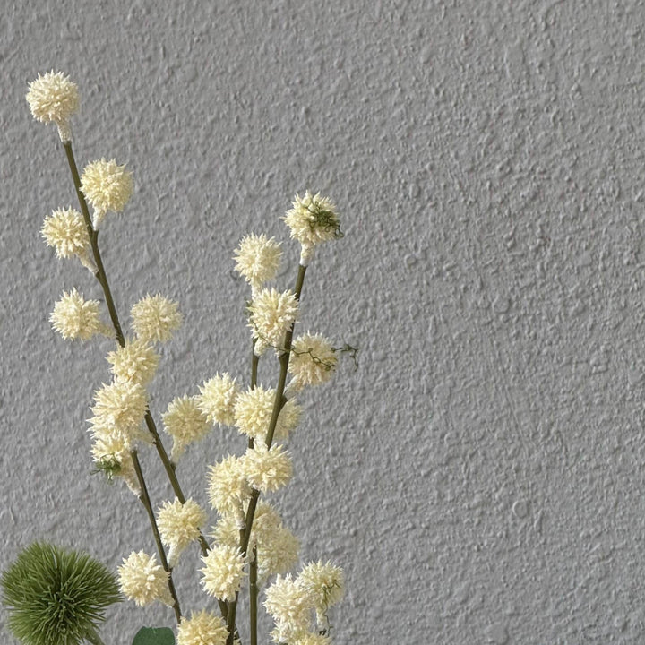 White Green Vase - Twenty Three Flowers & Chocolate